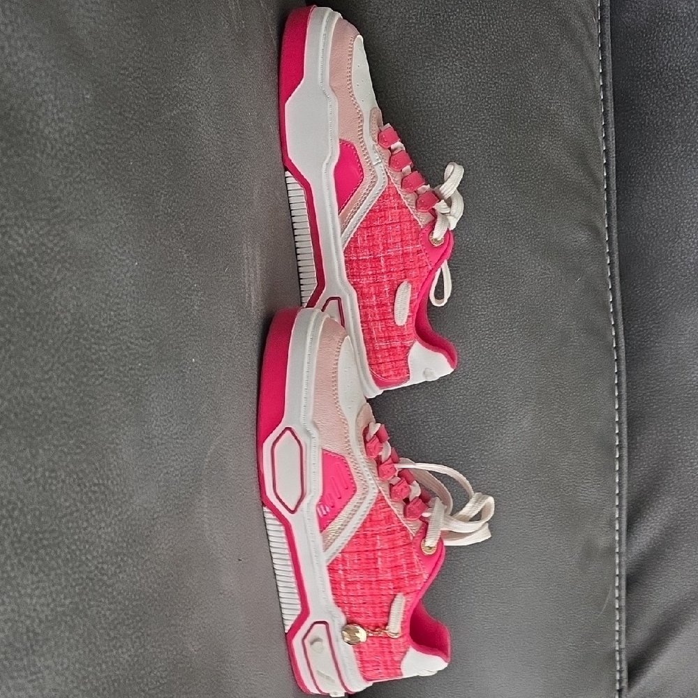 Karl Lagerfeld Pink and White Sneakers - Picture 4 of 8